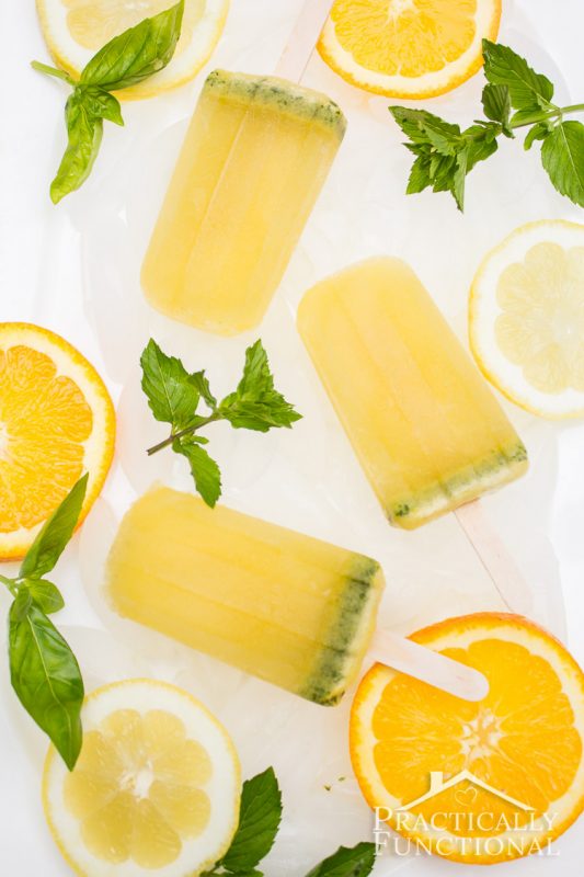 Image for Basil Mint Citrus Mojito Popsicles