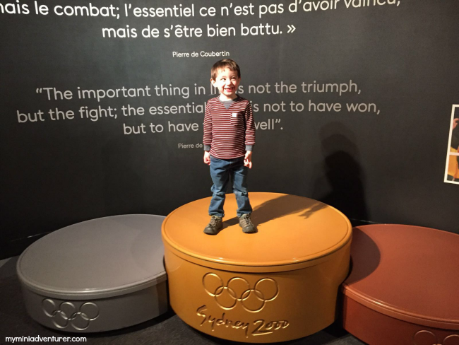 Olympic museum podium