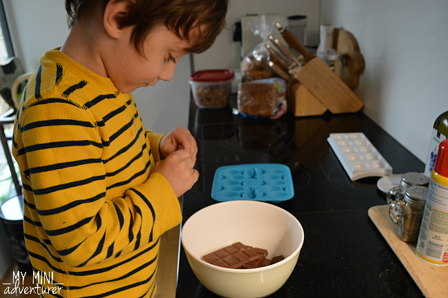 chocolates breaking apart