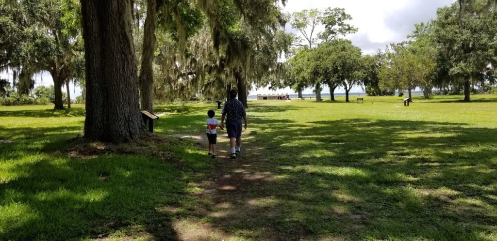 saint simons fort walking up to