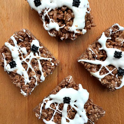 Spider Web Rice Krispies Treats