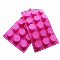 Cylinder Silicone Mold For Handmade soap, baking 1.58inch Set of 2