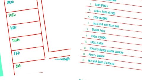 Image for Summer Schedule & Weekly Ideas- Free Printable