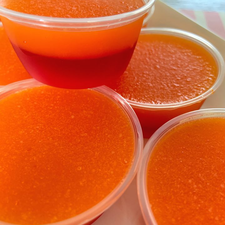 Tequila Sunrise Jello Shots