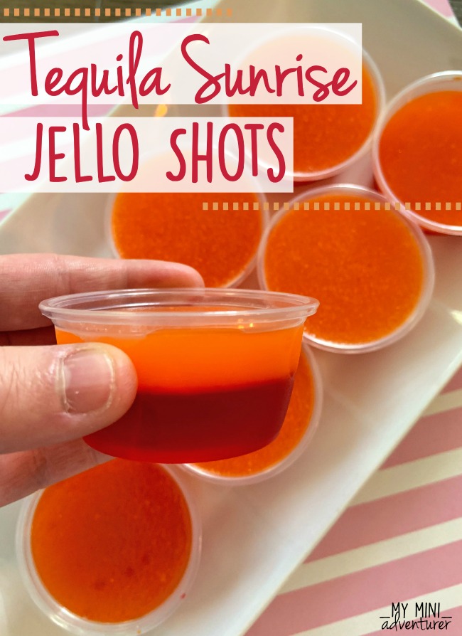 picture of tequila sunrise jello shots