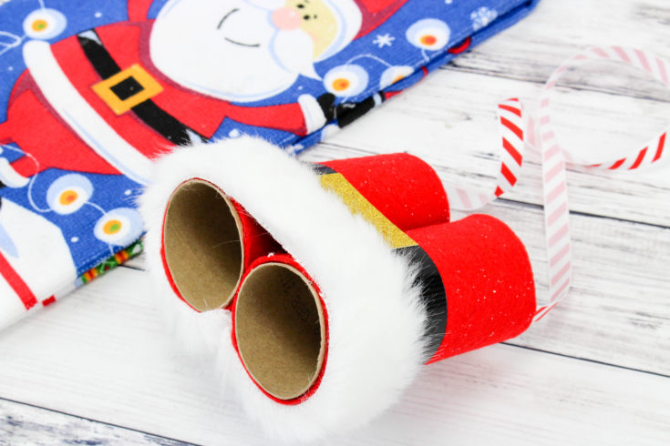 Image for Easy Christmas Craft Idea for kids Santa's Binoculars