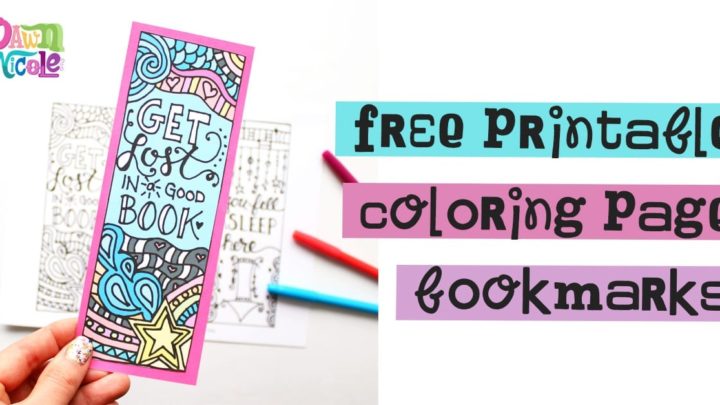 Image for Free Printable Coloring Page Bookmarks