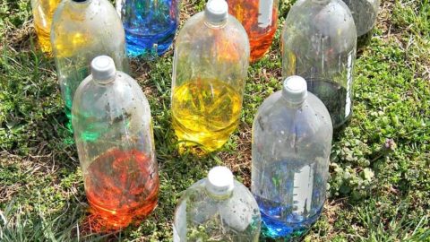 Image for Kids Outside Activitie: Plastic Bottle Bowling