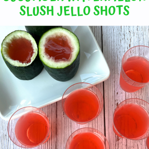 Cucumber Watermelon Slush Jello Shots