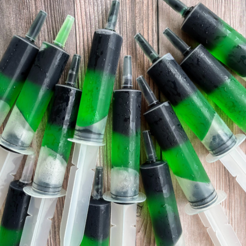 Witches Brew Syringe Jello Shots