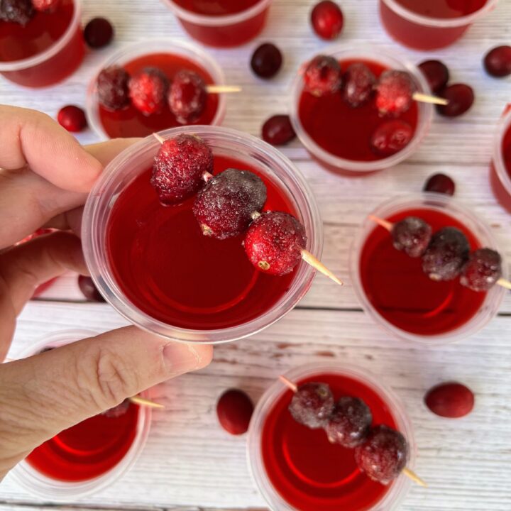 Cranberry Orange Jello Shots