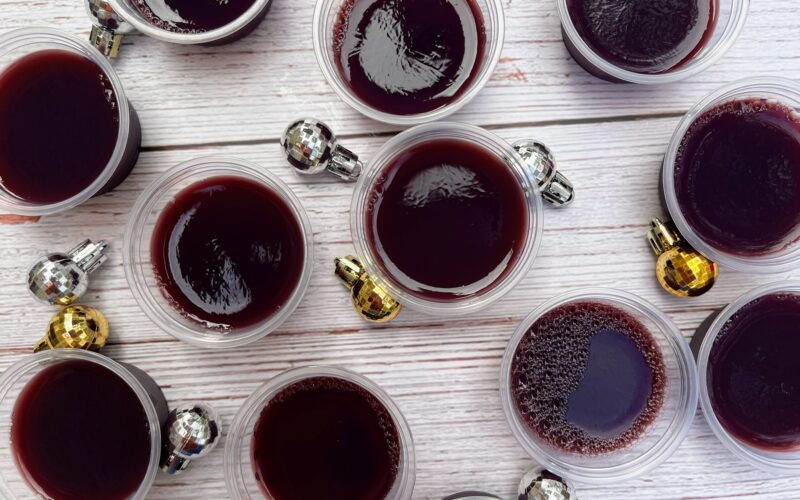 Mulled Wine Gelatin Shots