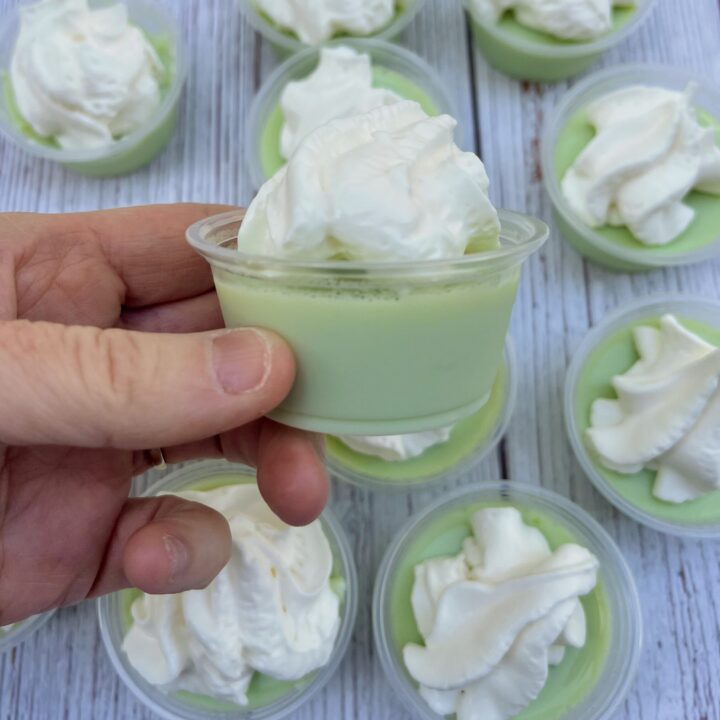 Vanilla Mint Shake Gelatin Shots